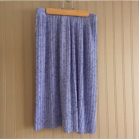 Source Unknown Vintage Gorgeous Lavender/Cornflower Blue A-Line Skirt Size Med - Picture 3 of 5